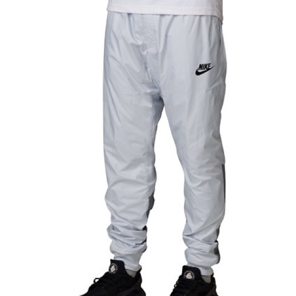 Nike Mens Windrunner Joggers White/Grey